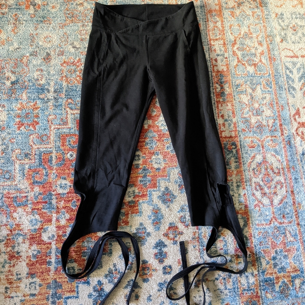 Free People Black Stirrup Leggings